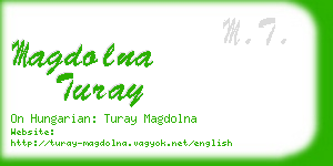 magdolna turay business card